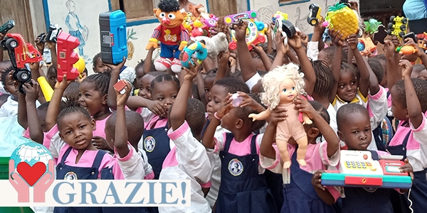 Bambini felici in Congo