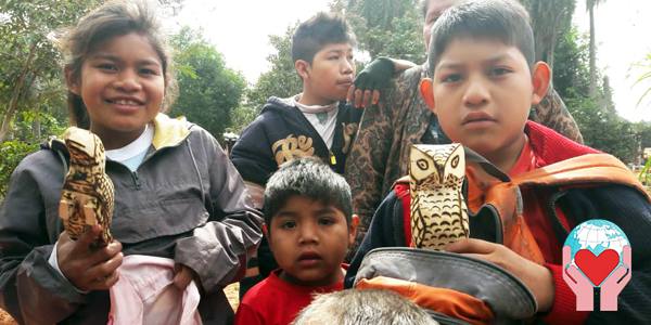 Bambini ava guarani in Paraguay