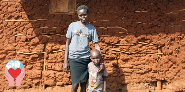 giovane donna in Kenya