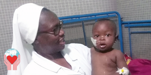 Bambino malato in Benin
