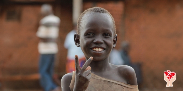 bambino povero in Uganda